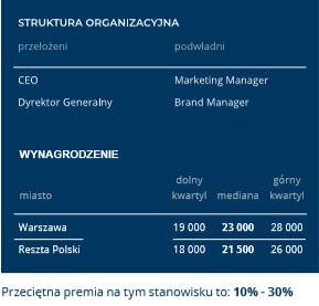 Dyrektor ds. marketingu - zarobki, premie 2019