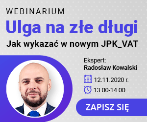 Ulga na złe długi - jak wykazać w nowym JPK_VAT?