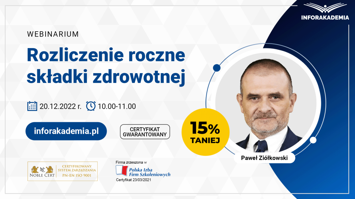 Rozliczenie składki zdrowotnej
