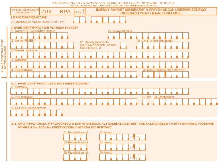 ZUS RPA raport do kiedy 2024 kogo dotyczy