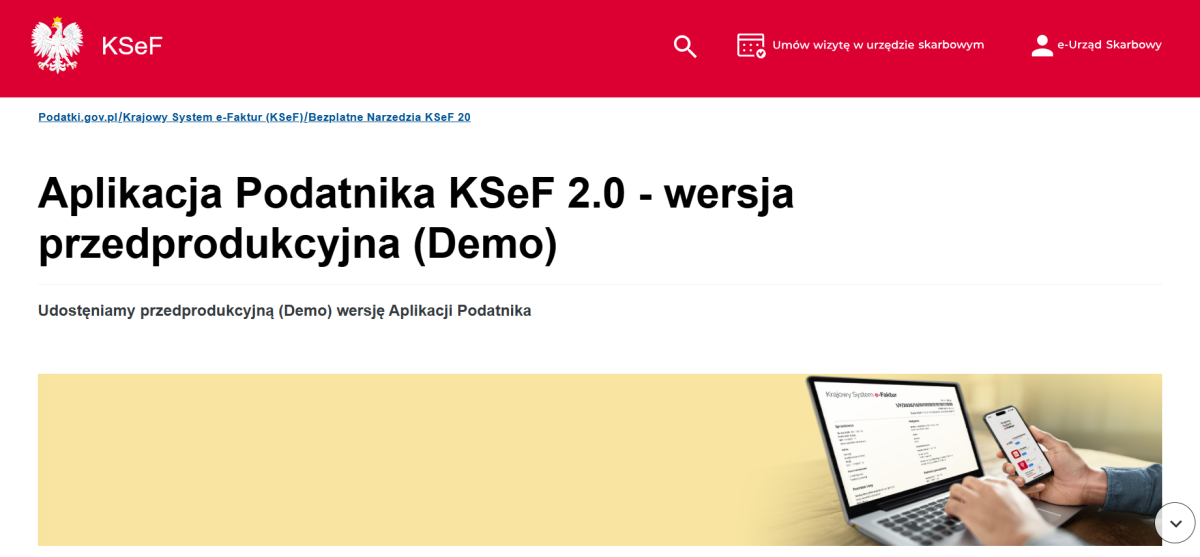 Aplikacja Podatnika KSeF 2.0 - demo