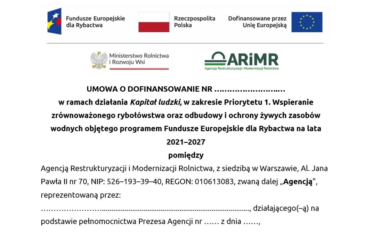 dofinansowanie arimr rybactwo 2026