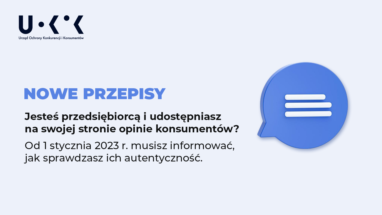 Opinie w internecie nowe przepisy 2023 UOKiK