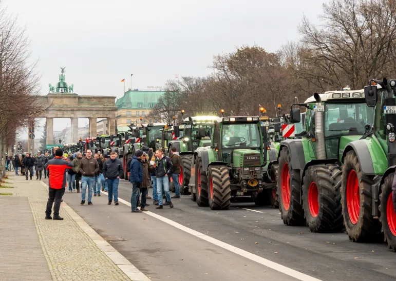 Protesty rolników 2024, Berlin, Niemcy