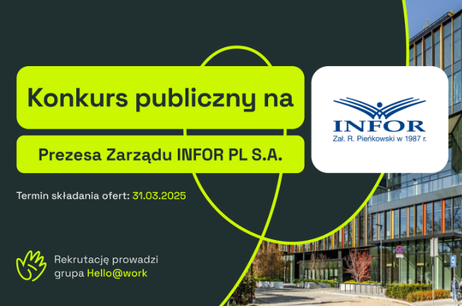 Konkurs publiczny na Prezesa Zarządu INFOR.PL S.A.