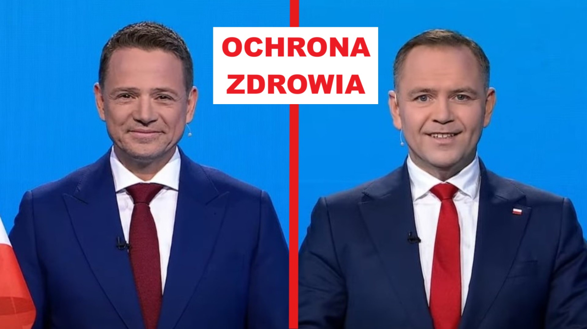 debata, ochrona zdrowia, wybory prezydenckie, Rafał Trzaskowski, Karol Nawrocki