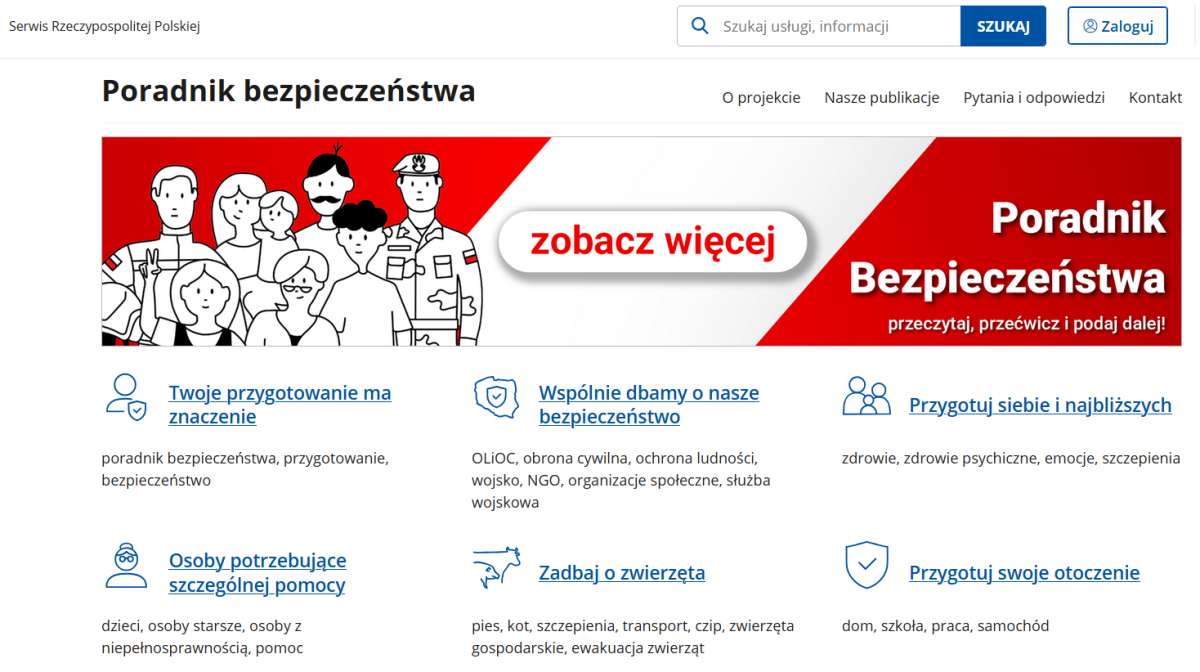 Poradnik bezpieczeństwa - MON, MSWiA, RCB