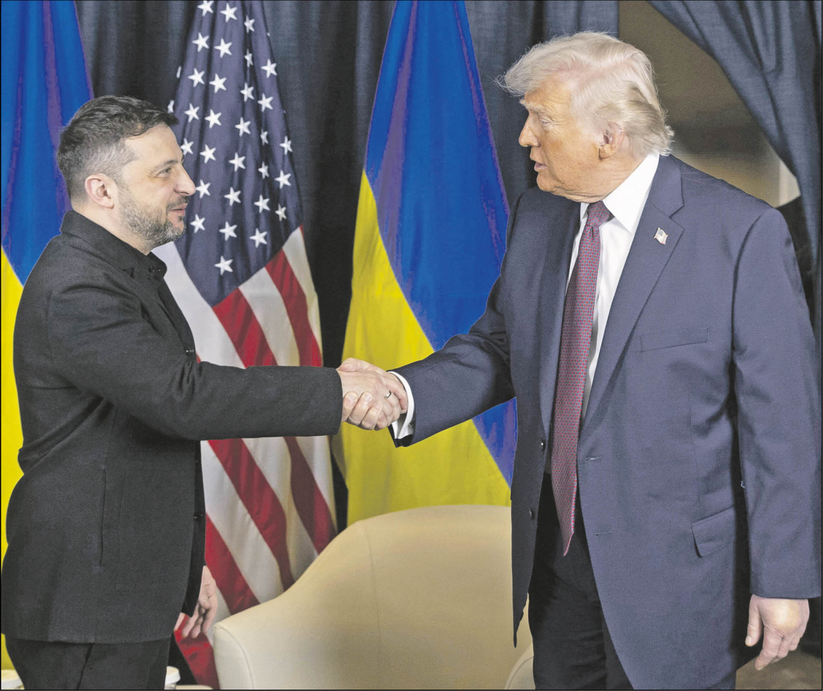 Prezydenci Wołodymyr Zełenski i Donald Trump