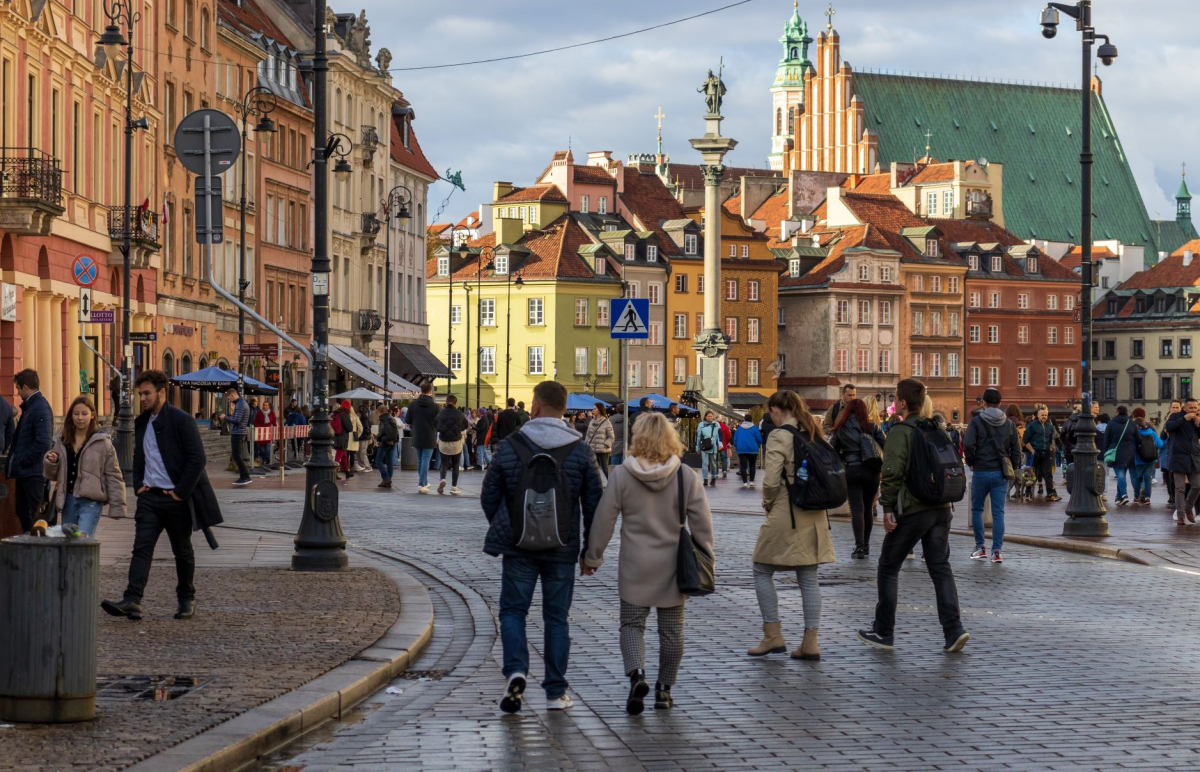 Warszawa, Polacy, Plac Zamkowy, Starówka