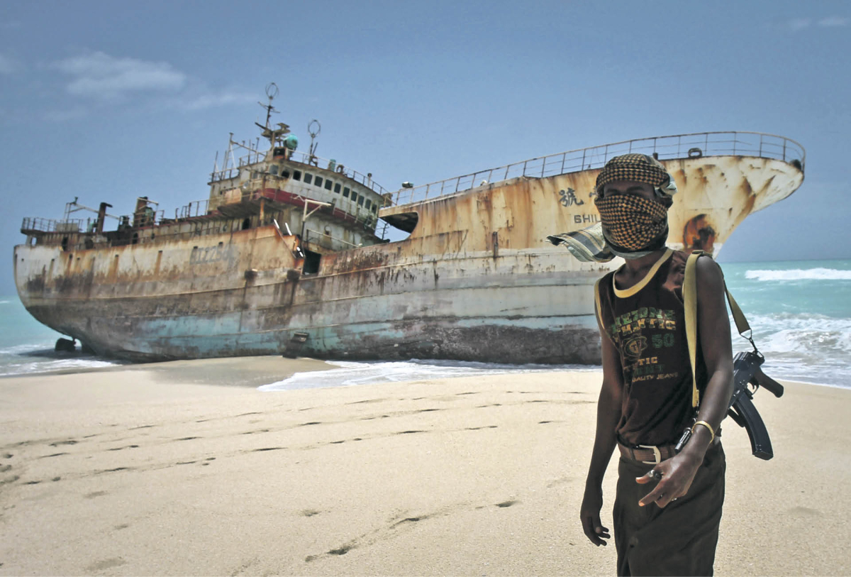 Okolice Hobyo, lądowej bazy somalijskich piratów