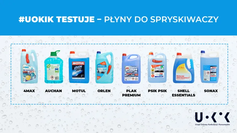 Zimowy płyn do spryskiwaczy w teście UOKiK