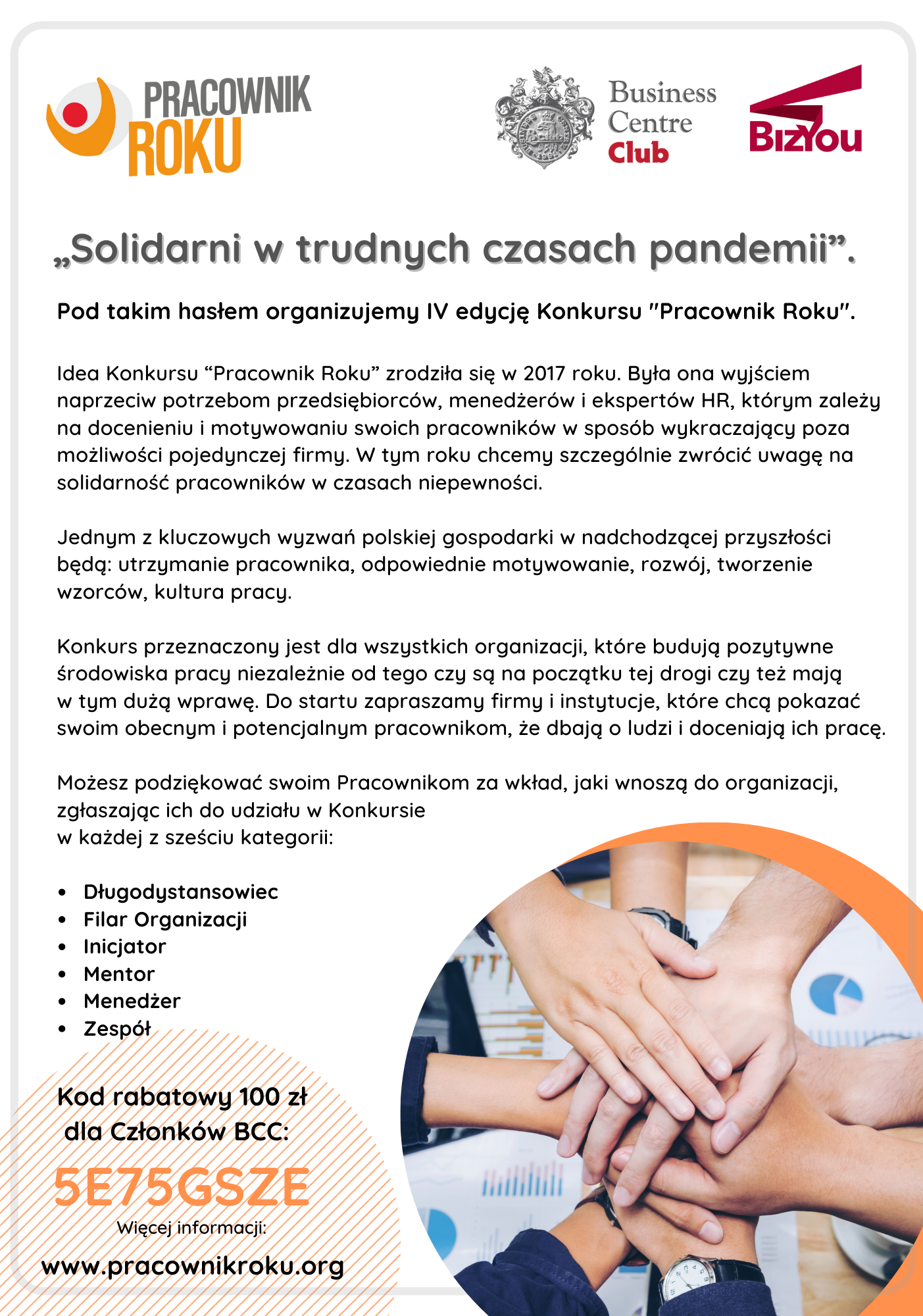 pracownik roku - solidarni w trudnych czasach pandemii