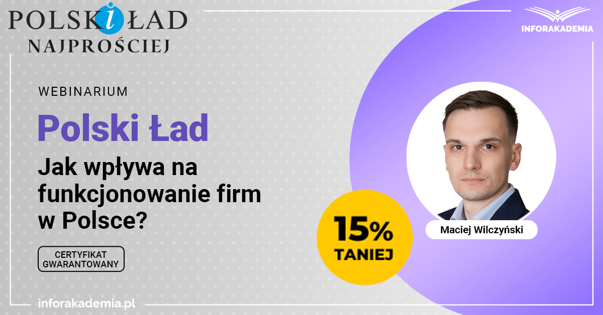 Funkcjonowanie firm - Polski Ład webinarium