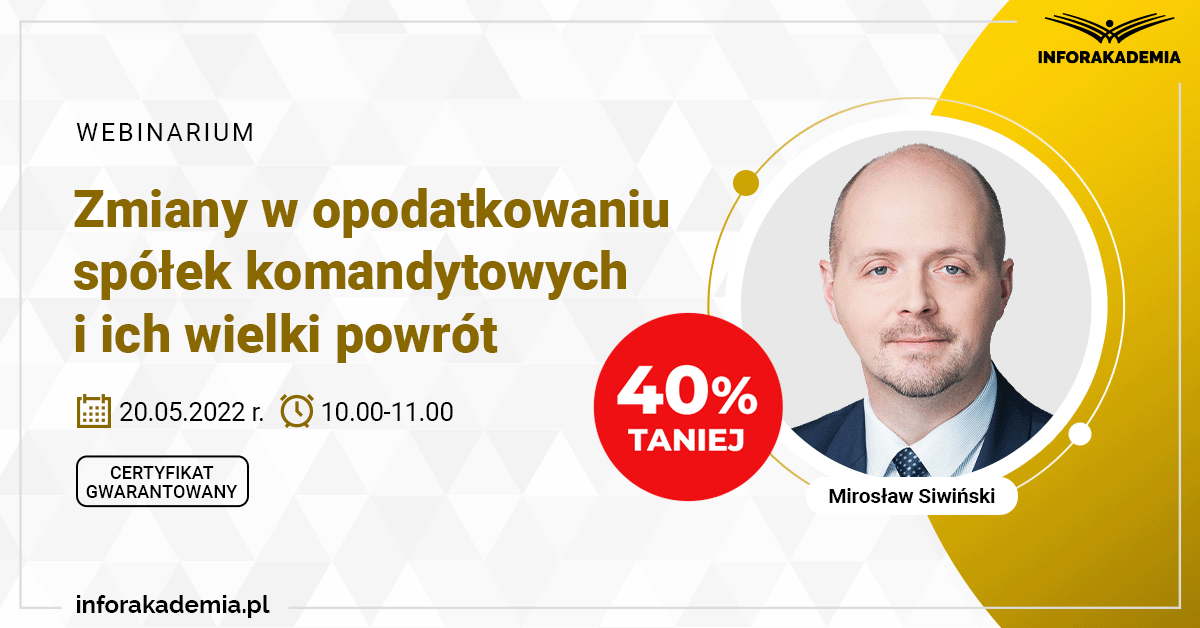 Zmiany w opodatkowaniu spółek komandytowych