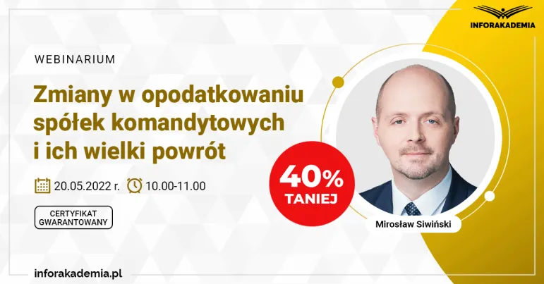 Zmiany w opodatkowaniu spółek komandytowych