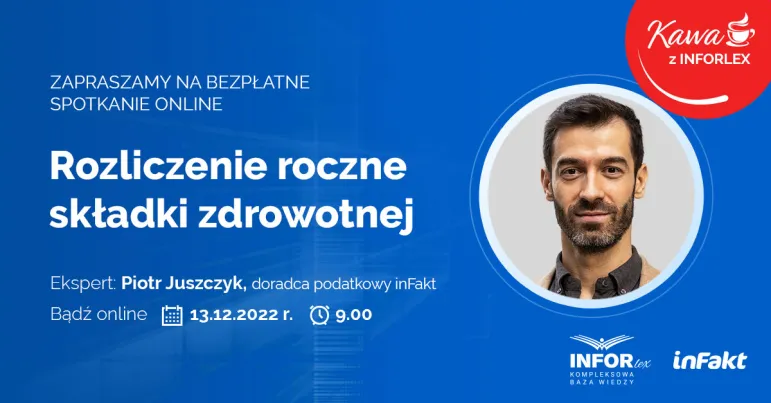 Składka zdrowotna - rozliczenie roczne 2023