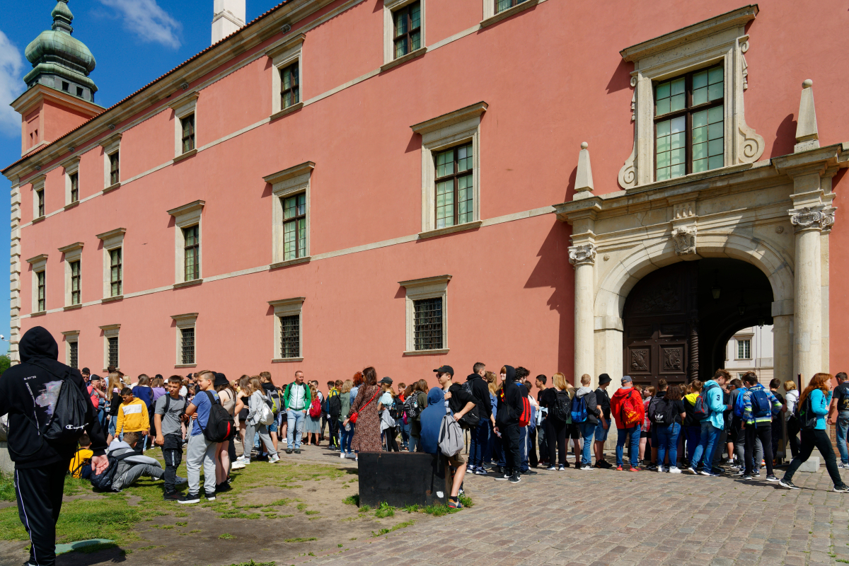 Zamek Królewski, Warszawa, wycieczka szkolna