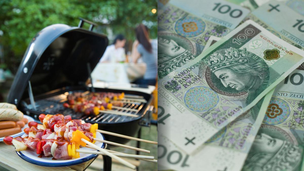 grill, mandat, pieniądze, grillowanie, majówka