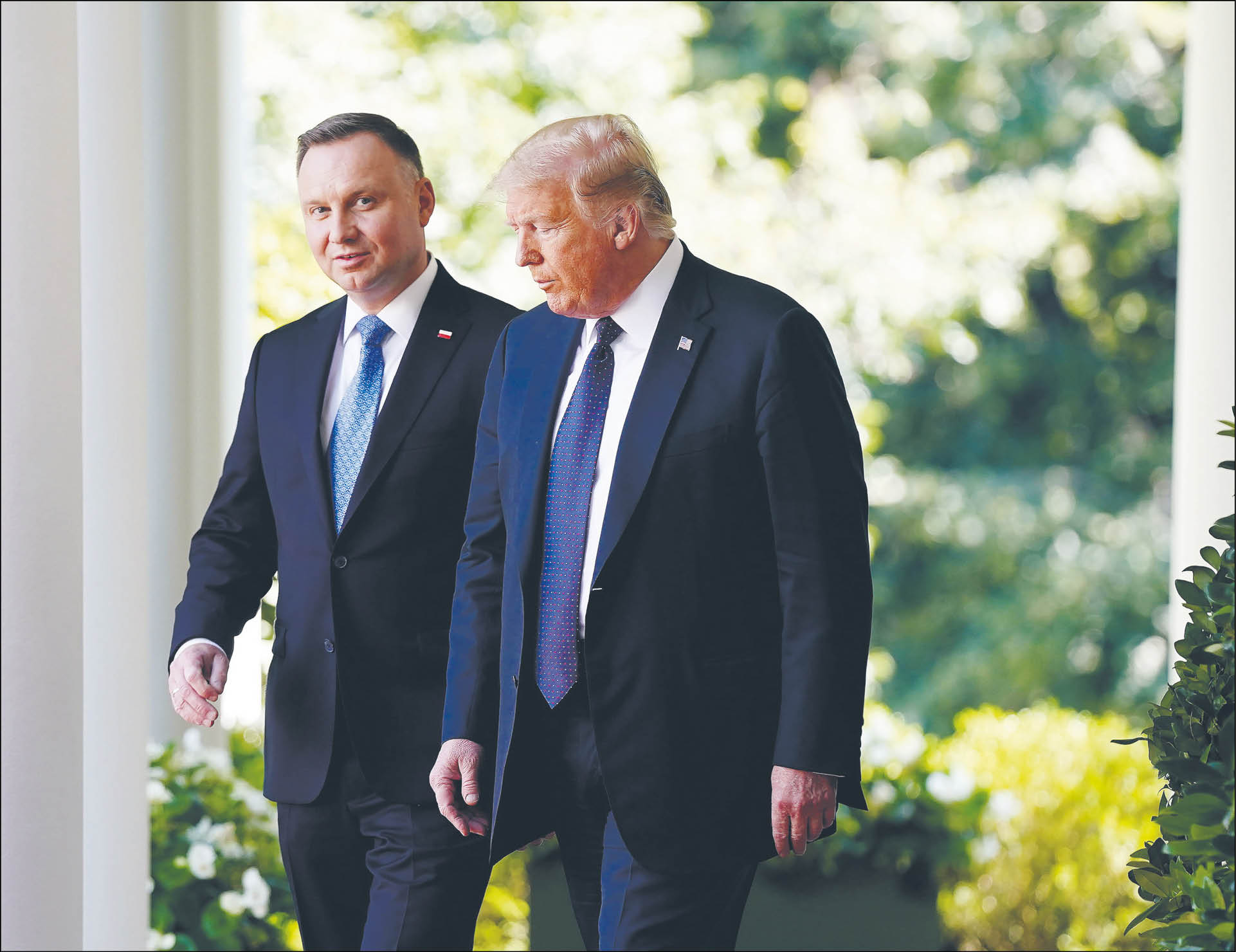 Andrzej Duda i Donald Trump podczas spotkania w 2020 r.