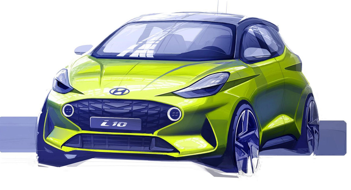 Nowy Hyundai i10 coraz bliżej! Pierwsze szkice auta.
