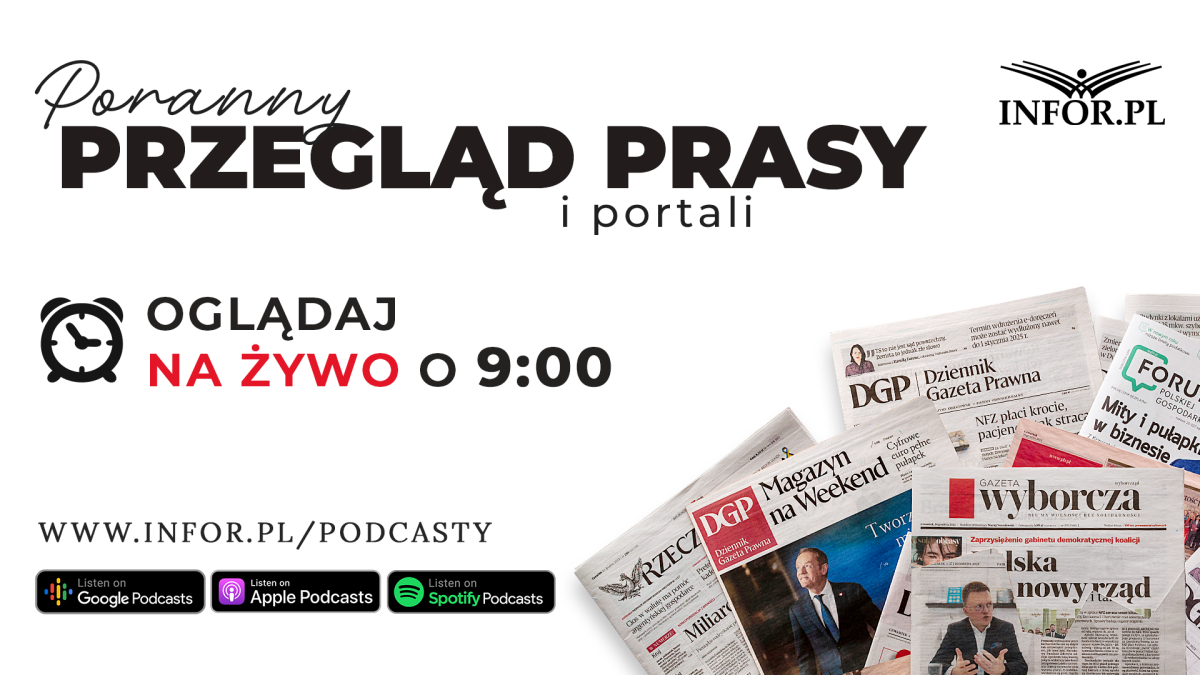 Poranny przegląd prasy