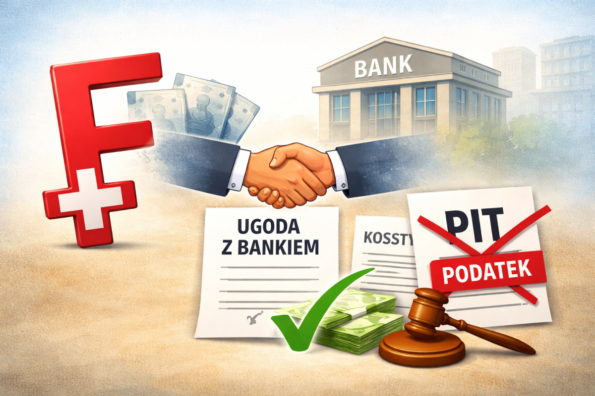 Ugoda sądowa a kredyt frankowy: skutki podatkowe