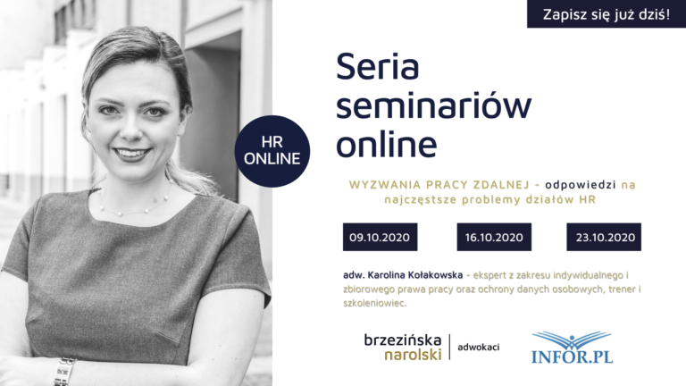 Aspekty prawne pracy zdalnej – szkolenia on-line dla branży HR