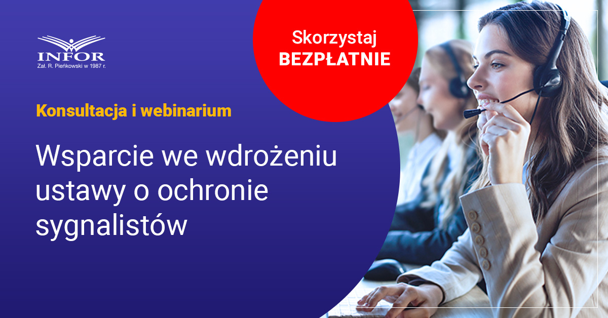 Wsparcie we wdrożeniu ustawy o ochronie sygnalistów