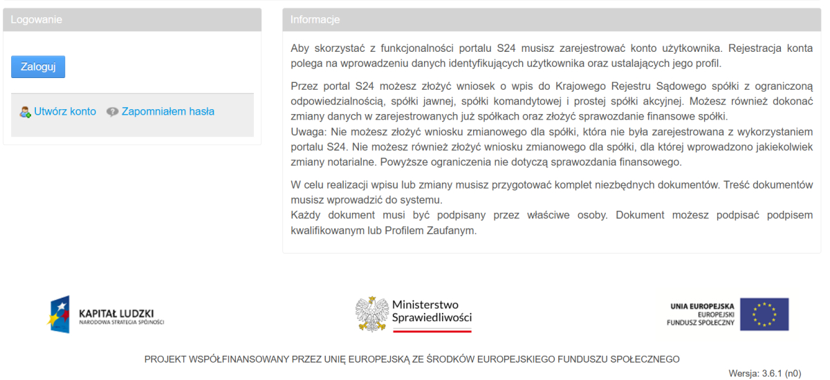 portal S24, Krajowy Rejestr Sądowy, spółka, spółki