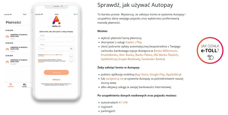 e-TOLL, Autopay, czyli wreszcie intuicyjny system płatności