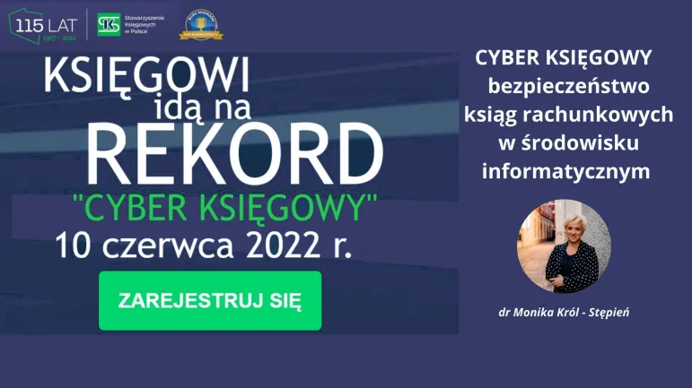 KSIĘGOWY architekt bezpiecznego biznesu 8-9 czerwca 2022 r.