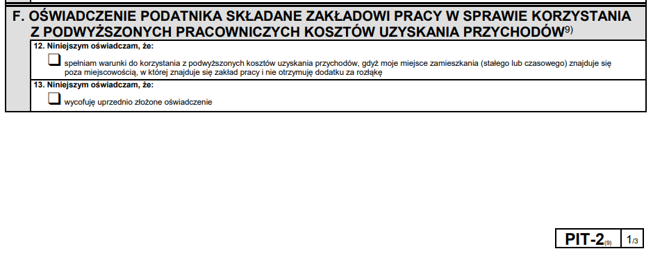 Koszty pracownika 2023 w PIT