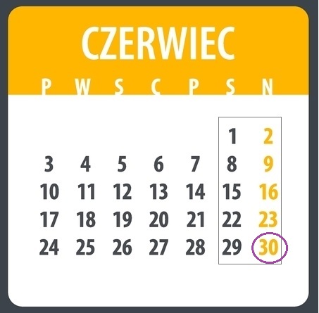 czerwiec 2024 niedziela handlowa 16 czerwca 23 czerwca 30 czerwca