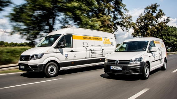 Dostawcze Volkswageny na minuty. Carsharing razem z 4Mobility.