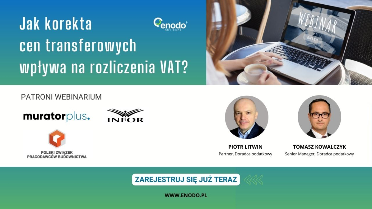 Korekta cen transferowych a VAT webinarium