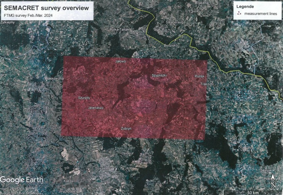 SEMACRET - poszukiwania surowcór krytycznych na Suwalszczyżnie - marzec 2024. Źródło: gmina Puńsk