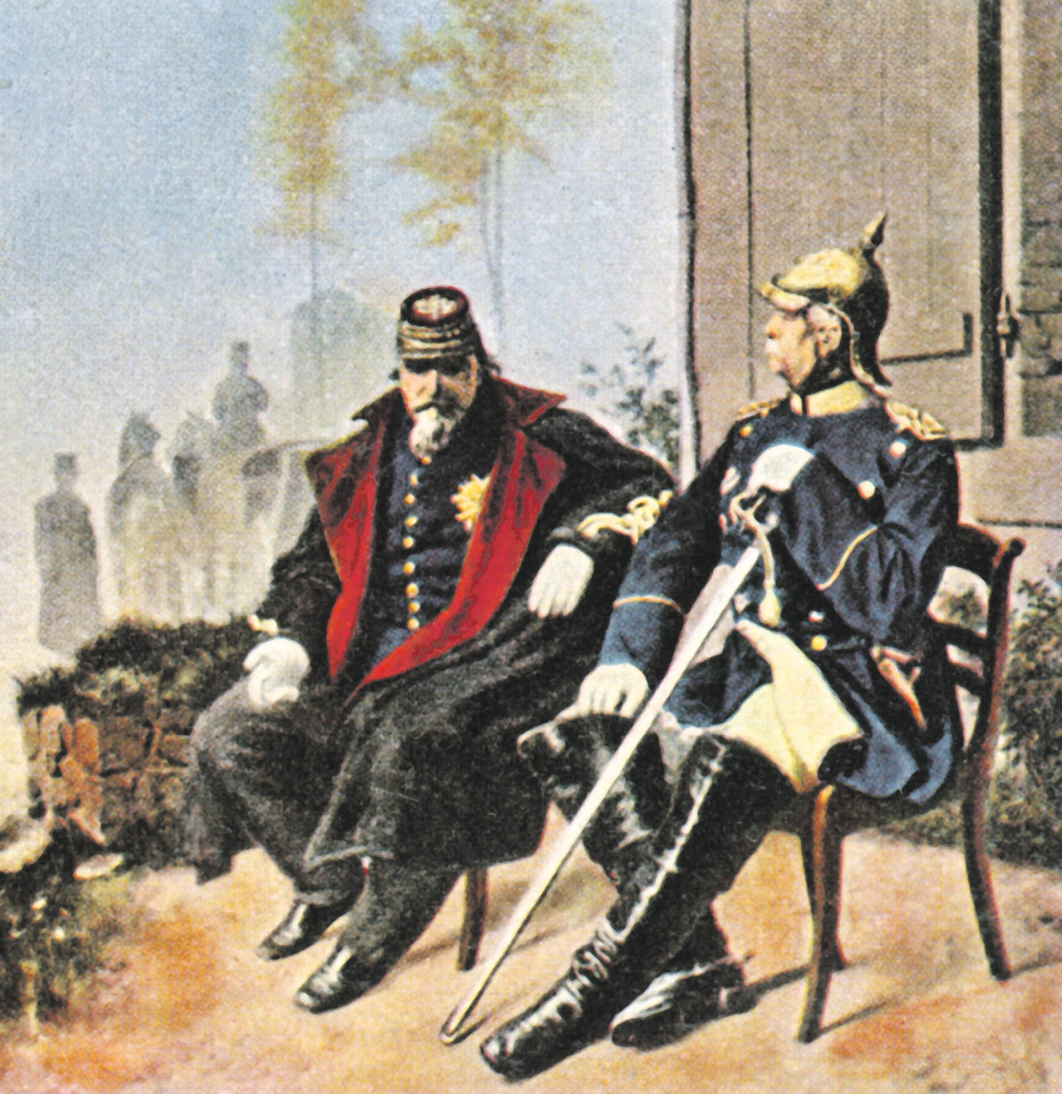 Napoleon III i Otto von Bismarck na spotkaniu w Donchéry. 2 września 1870 r.