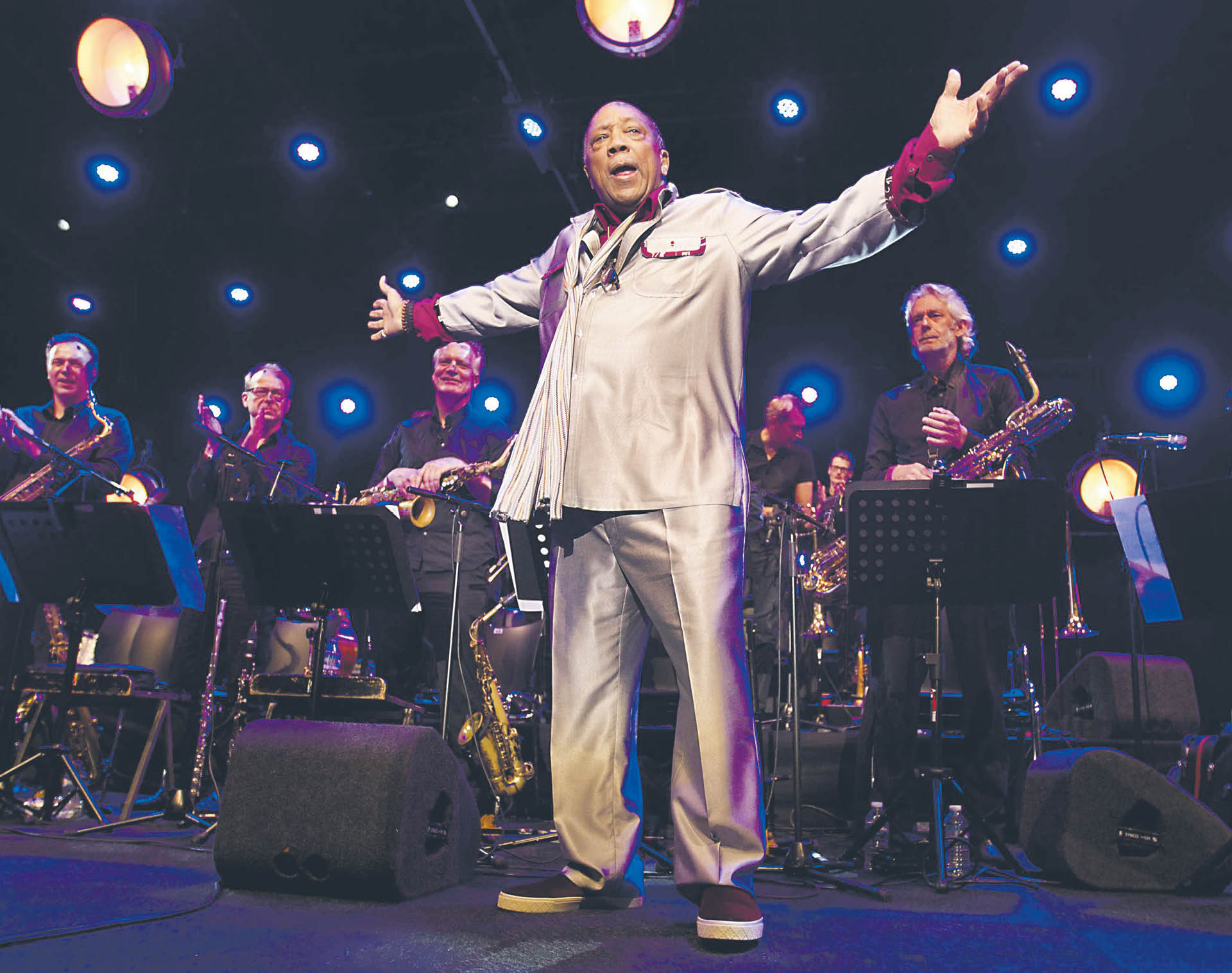 Quincy Jones podczas North Sea Jazz Festival w Rotterdamie. 12 lipca 2014 r.