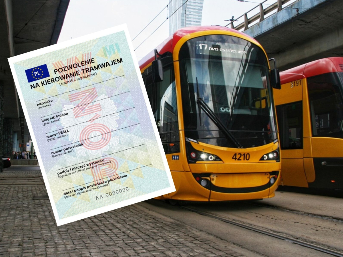 Będzie nowy wzór prawa jazdy. Ale prawa jazdy na tramwaj. Co się zmieni?