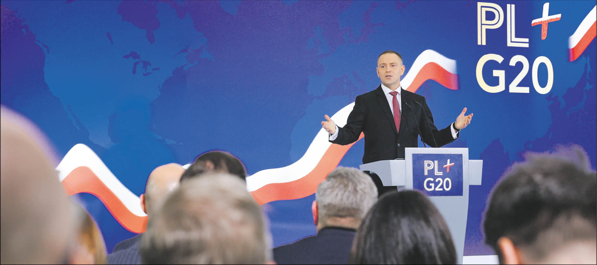 Prezydent Karol Nawrocki podczas poniedziałkowego spotkania z przedsiębiorcami