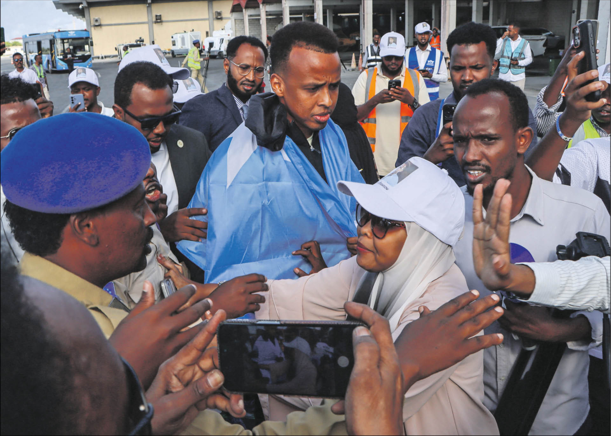 Cumar Cabdulqaadir Cartan w Mogadiszu. Sędziego z Somalii nie wpuszczono do USA
