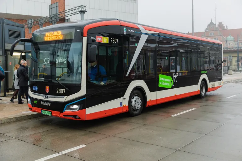 elektryczne autobusy w Gdańsku, elektryczne autobusy MAN w Gdańsku, elektryczne autobusy MAN w Gdańsku z większym zasięgiem