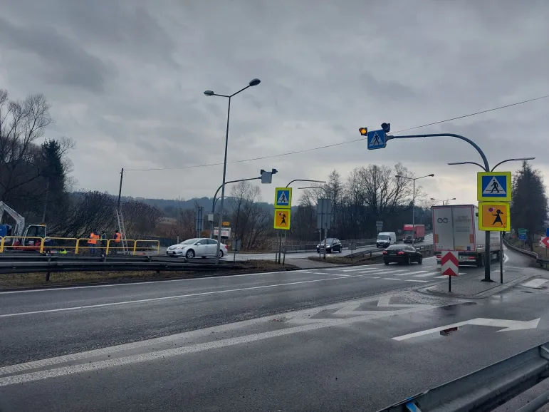 Budowa kolejnej kładki dla pieszych na Zakopiance, kładka dla pieszych w Mogilanach