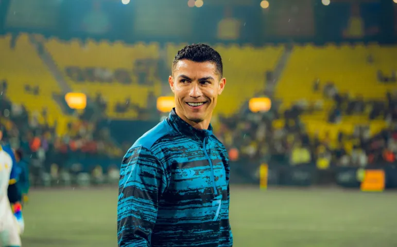 Cristiano Ronaldo po pierwszym treningu w AlNassr Saudi Club - Riyadh, Arabia Saudyjska, 3 stycznia 2023 r.