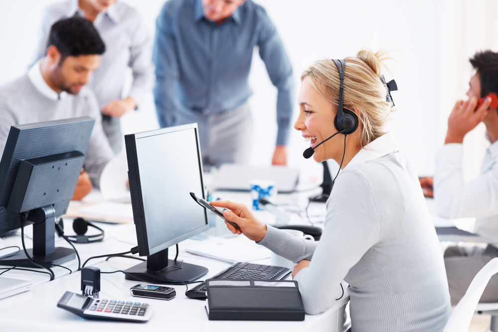 Praca w call center. /Fot. Fotolia