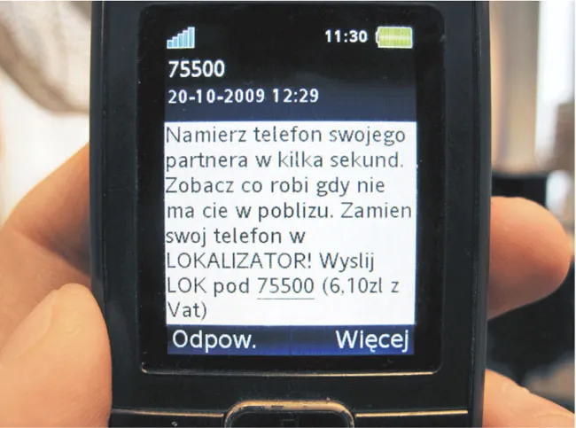 SMS takiej treści rozsyła jedna z firm telekomunikacyjnych Mateusz Straszewski