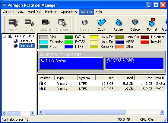 Partition Manager - zarządzaj partycjami