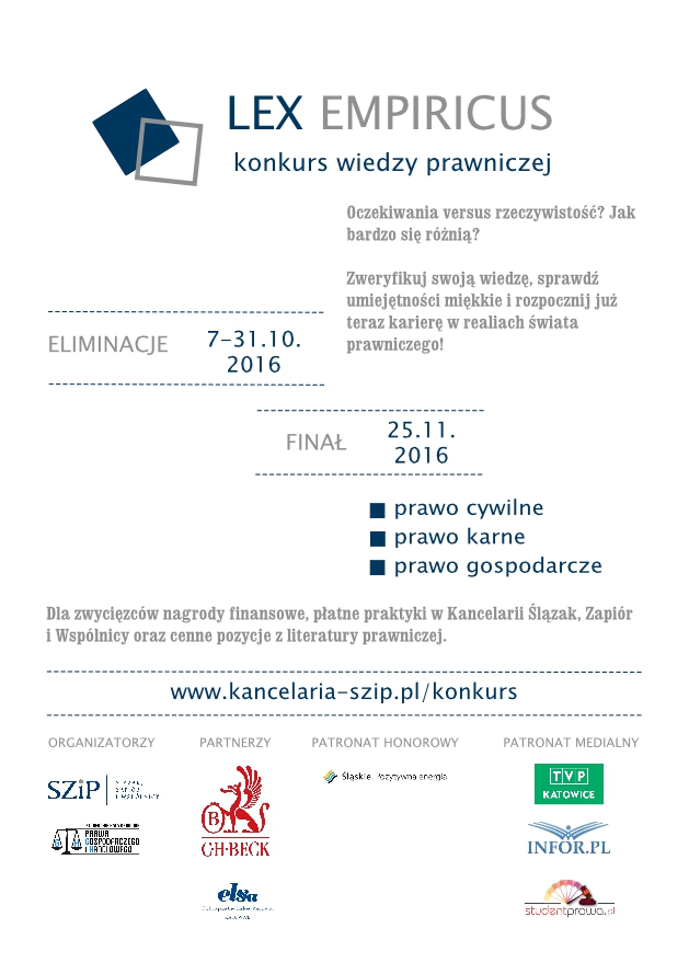 LEX EMPIRICUS Ogólnopolski konkurs wiedzy prawniczej