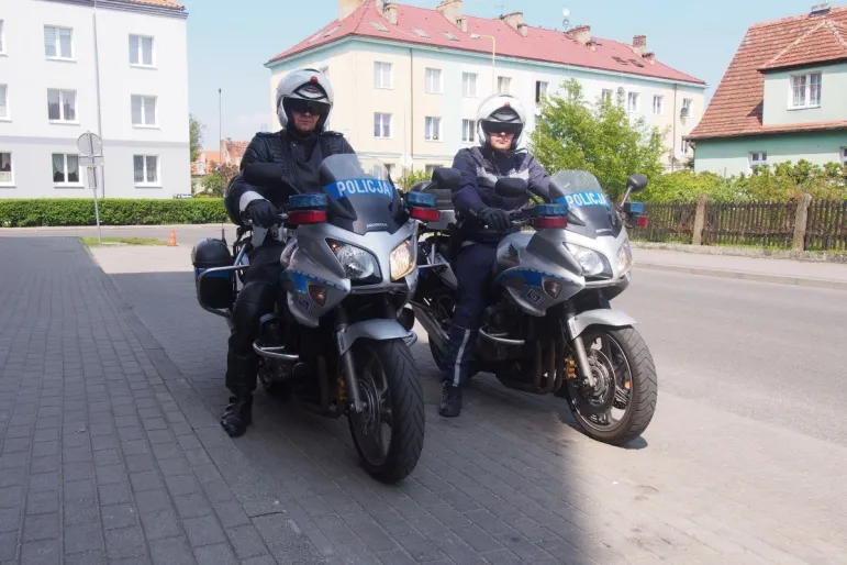 Policjanci na motocyklach wyjechali na drogi / fot. Policja