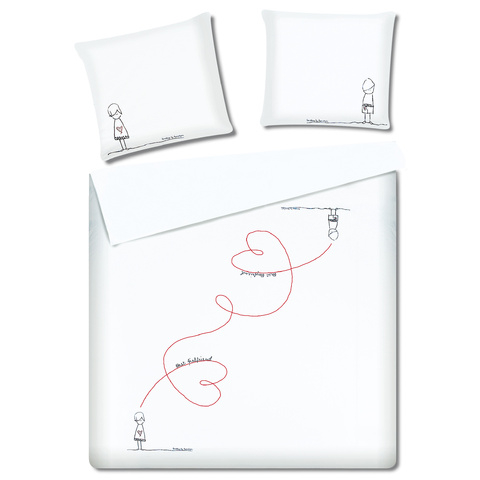 Oryginalna pościel na walentynki. 